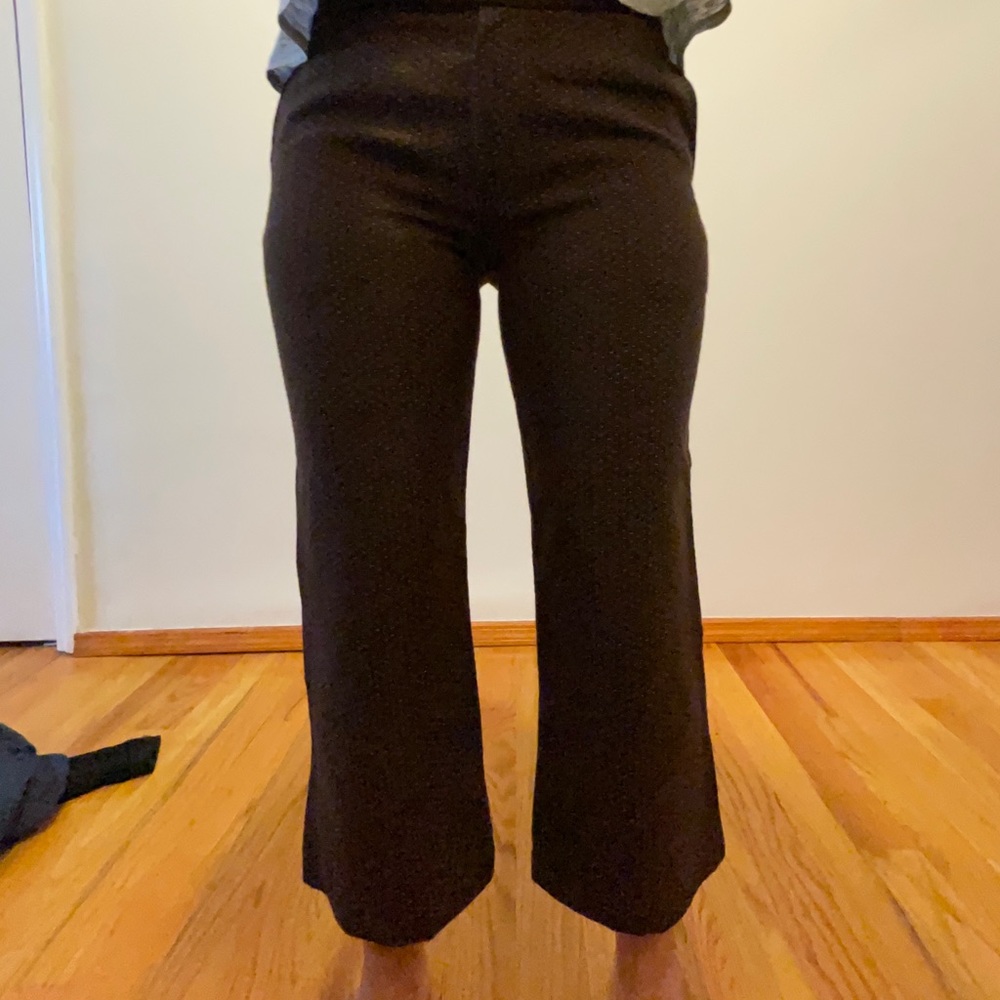 Marni brown wool ankle pants